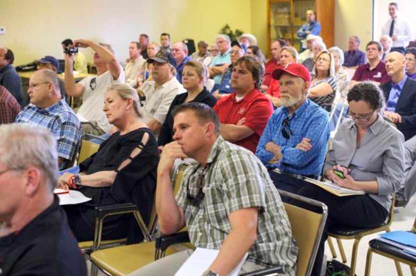 West residents listening  during the U.S. Chemical Safety Board’s presentation Tuesday took...
