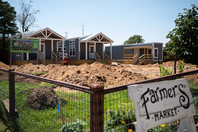 The Bonton Tiny House Village still under construction, on Sept. 06, 2022 at Bonton Farms in...