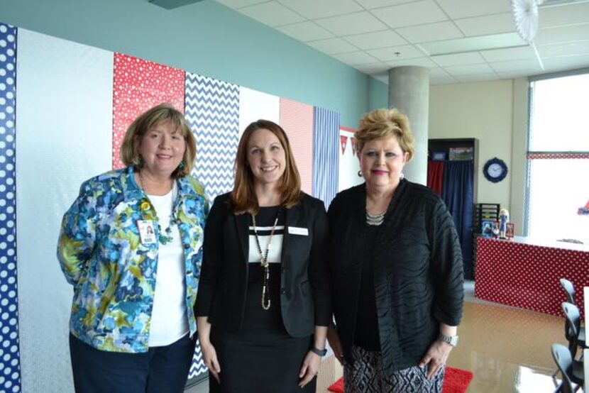 
Cathy Shaver (left), Grand Prairie ISD’s director of advanced academics, and Debra Midkiff...