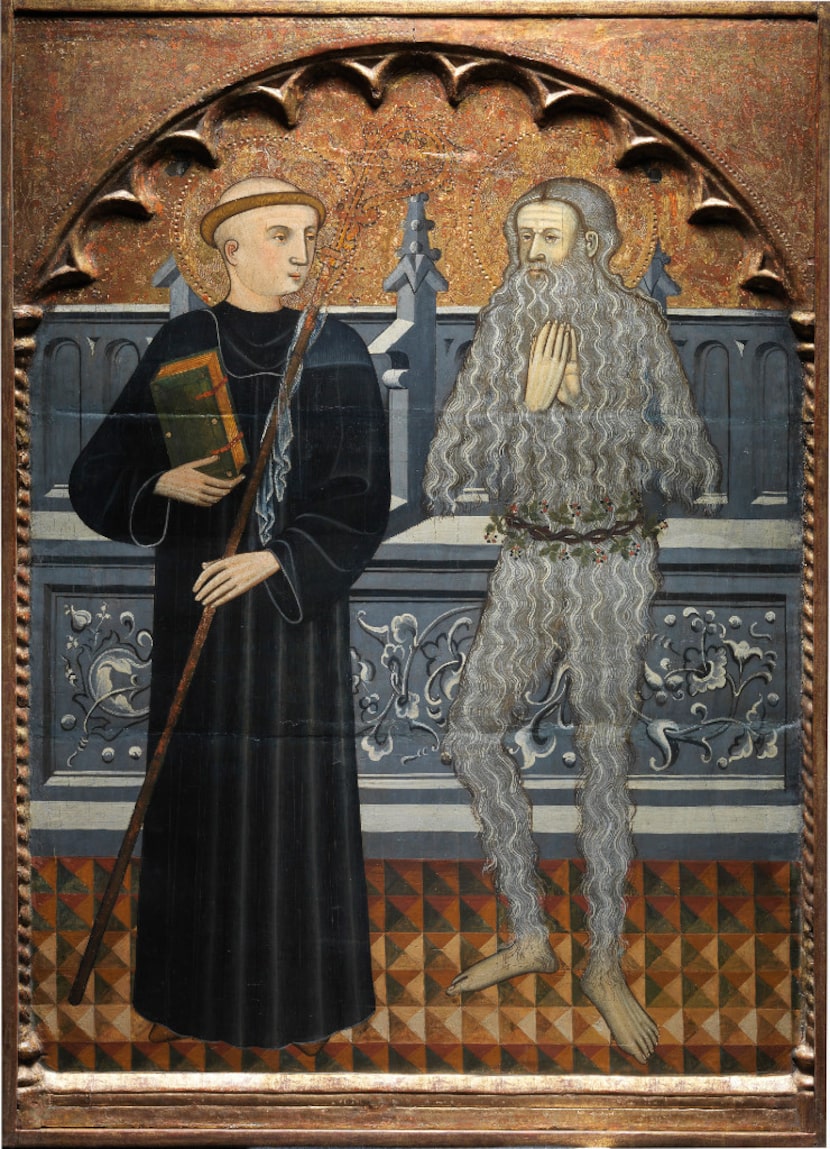 Pere Vall (active in Catalu a c. 1400-c. 1422), Saints Benedict and Onuphrius, c. 1410....