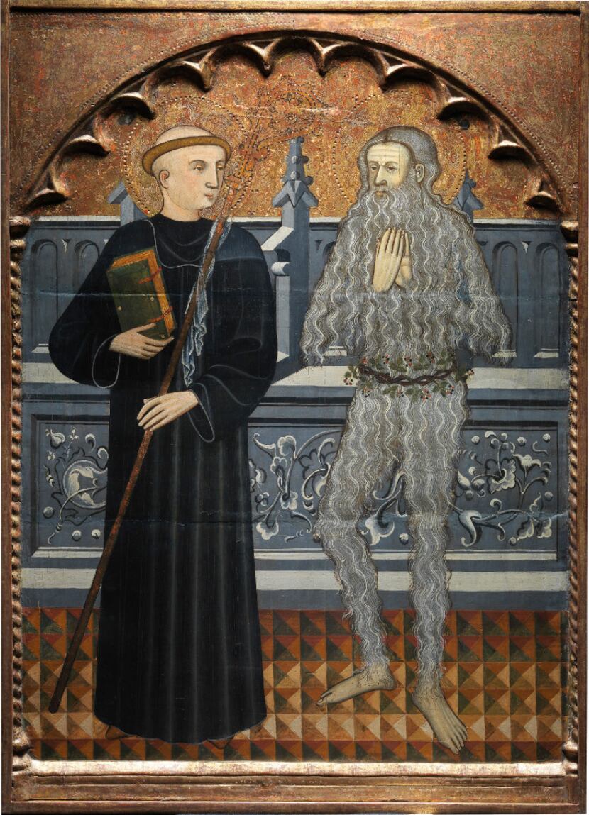 Pere Vall (active in Catalu a c. 1400-c. 1422), Saints Benedict and Onuphrius, c. 1410....