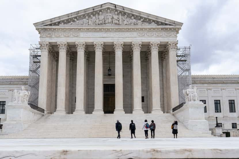 FILE - The Supreme Court is seen on Capitol Hill in Washington, March 4, 2024. (AP Photo/J....