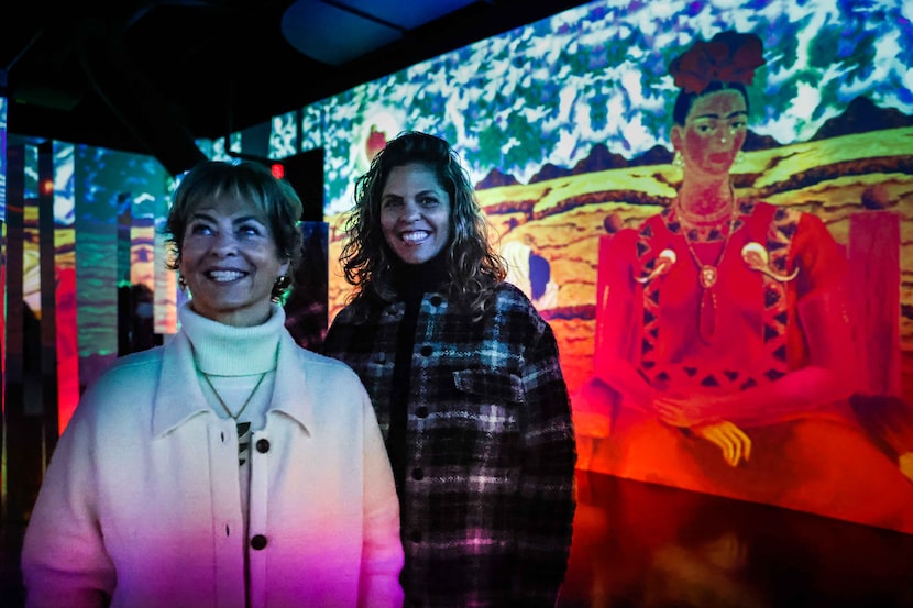 Kahlo Family Foundation president Mara Kahlo, left, with her daughter, Mara de Anda, pose...