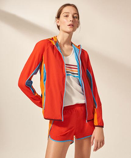 Tory Sport color block nylon jacket.  