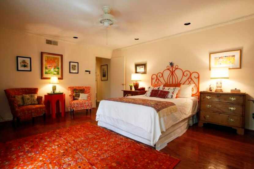 
Sheila Brenner's bed room, on Thursday, June 06, 2014 in Dallas. Brenner has filled her...