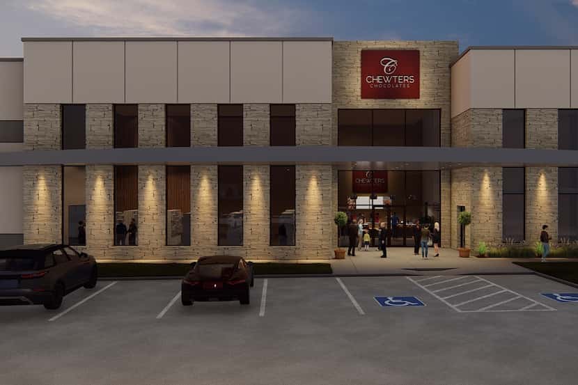 An artist's rendering of Chewters Chocolates' new facility in Rockwall.