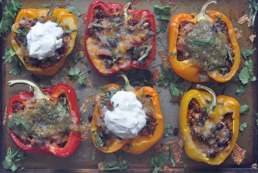 Stuffed Bell Pepper with Cauliflower Rice