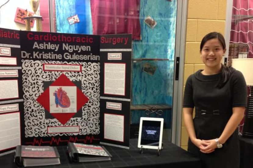 
Ashley Nguyen shows off her research at Final Presentation Night 2013. At the year-end each...