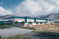 A rendering of the $11 billion chip fabrication plant that Texas Instruments is starting to...