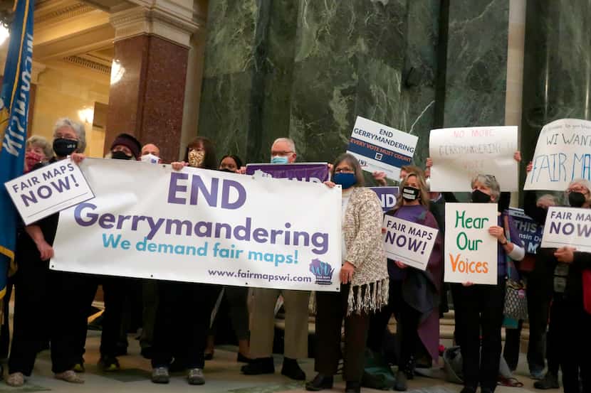 More than 100 opponents of the Republican redistricting plans vow to fight the maps at a...
