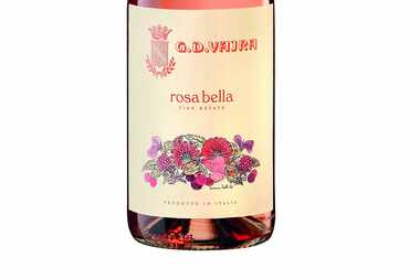 The 2019 G.D. Vajra Rosabella rosato is from Piedmont in northern Italy.