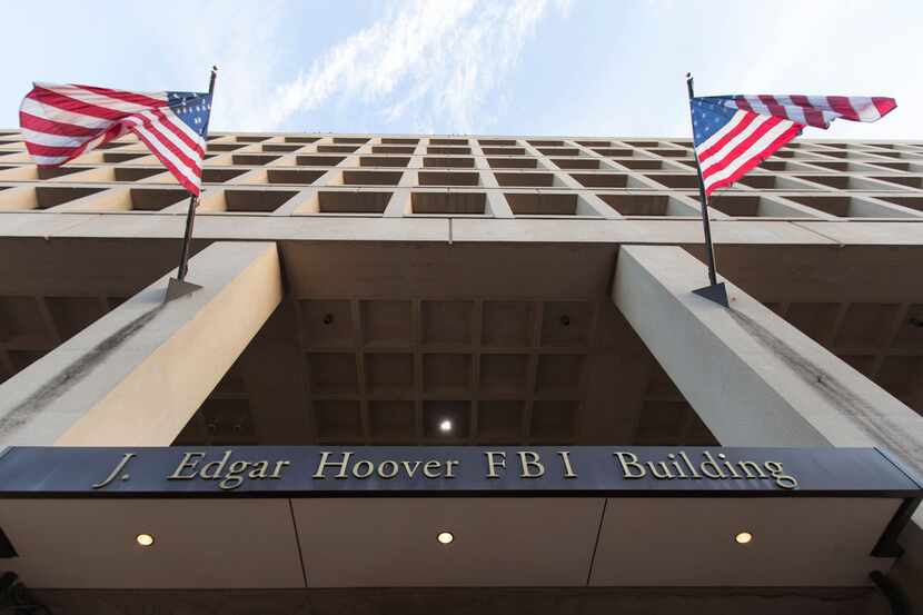 The Pennsylvania Avenue entrance of the J. Edgar Hoover Federal Bureau of Investigations...