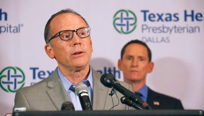 
Dr. Daniel Varga, chief clinical officer for Texas Health Resources, appeared at a news...