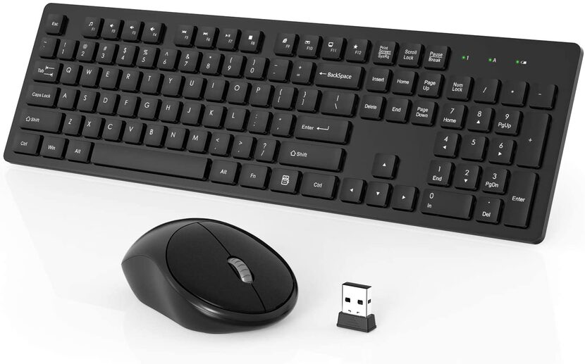 WISFOX Wireless Keyboard and Mouse