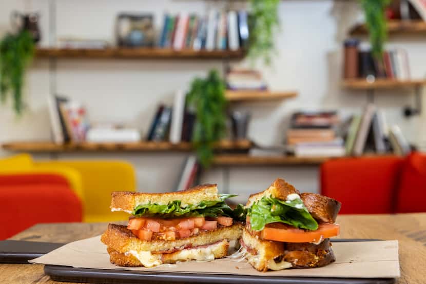 A Grilled Cheese BLT sandwich at Brown Bag Provisions