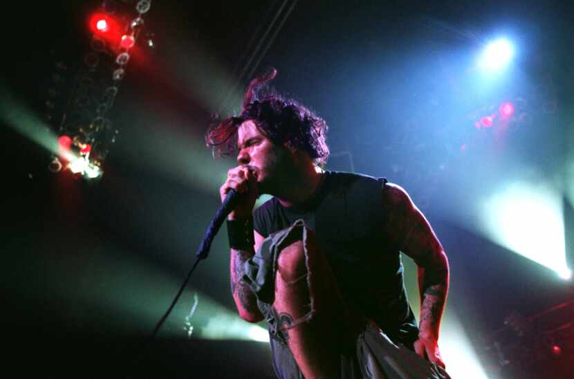 Phil Anselmo, lead singer for  Pantera, performs at Starplex.