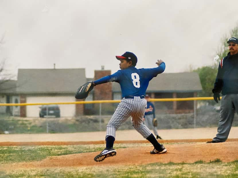 Texas Rangers pitcher Kumar Rocker was a pitcher from the start of his baseball career...