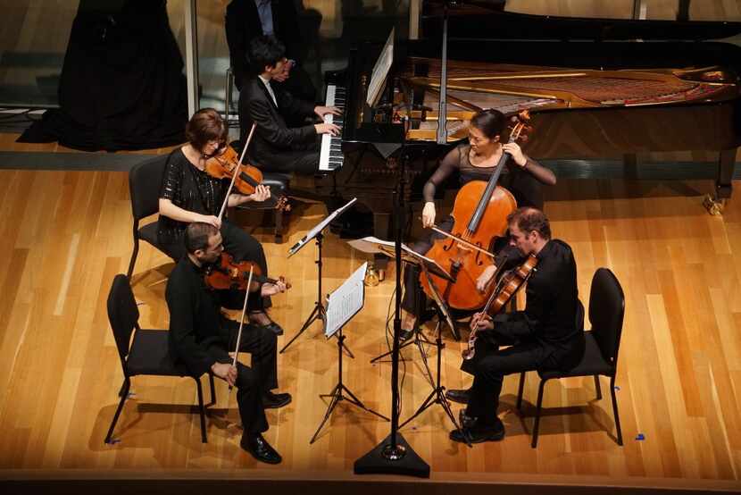 Pianist Haochan Zhang and the world-acclaimed Brentano String Quartet, performed Franck...