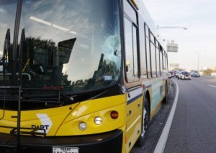  a DART bus struck a man and killed him on Interstate 35E near Inwood Road early Tuesday....