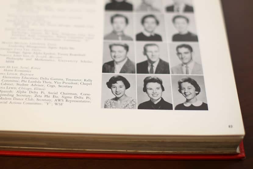 My grandmother in the SMU yearbook. Her hometown is listed as Seoul, Korea and her major is...