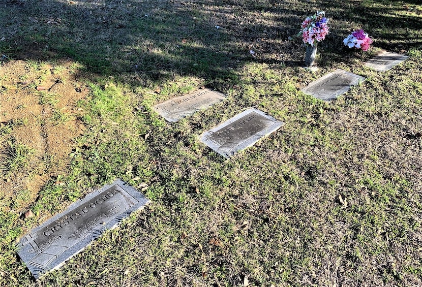 The five family members who were slain by Abel Ochoa are buried at Southland Memorial Park...