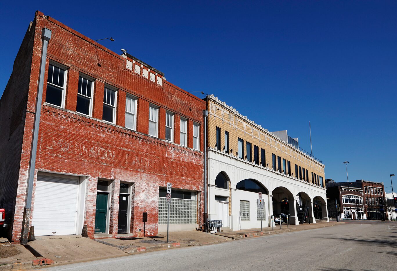 The red brick building near Commerce Street and Cesar Chavez Boulevard once housed offices...