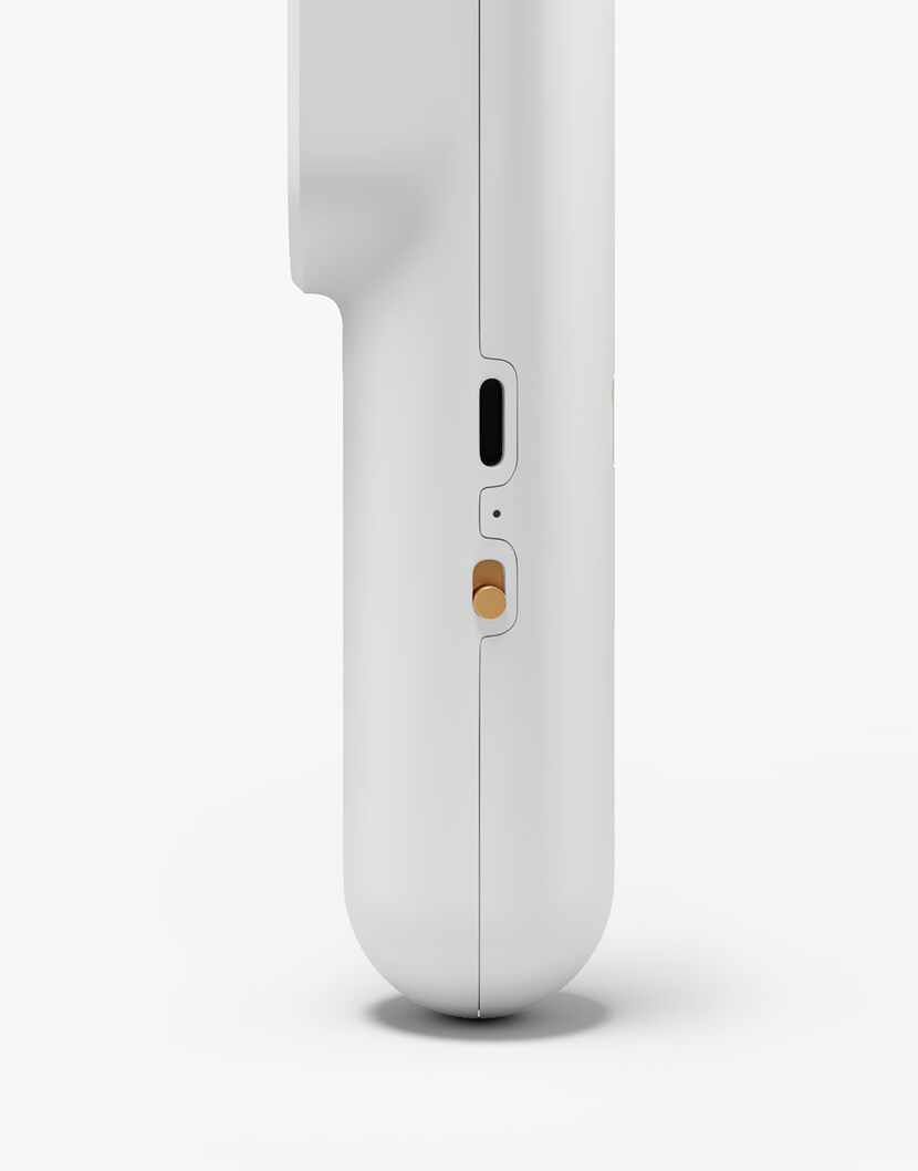 The Monos CleanPod has a USB-C charging input and a safety switch to keep it from being...