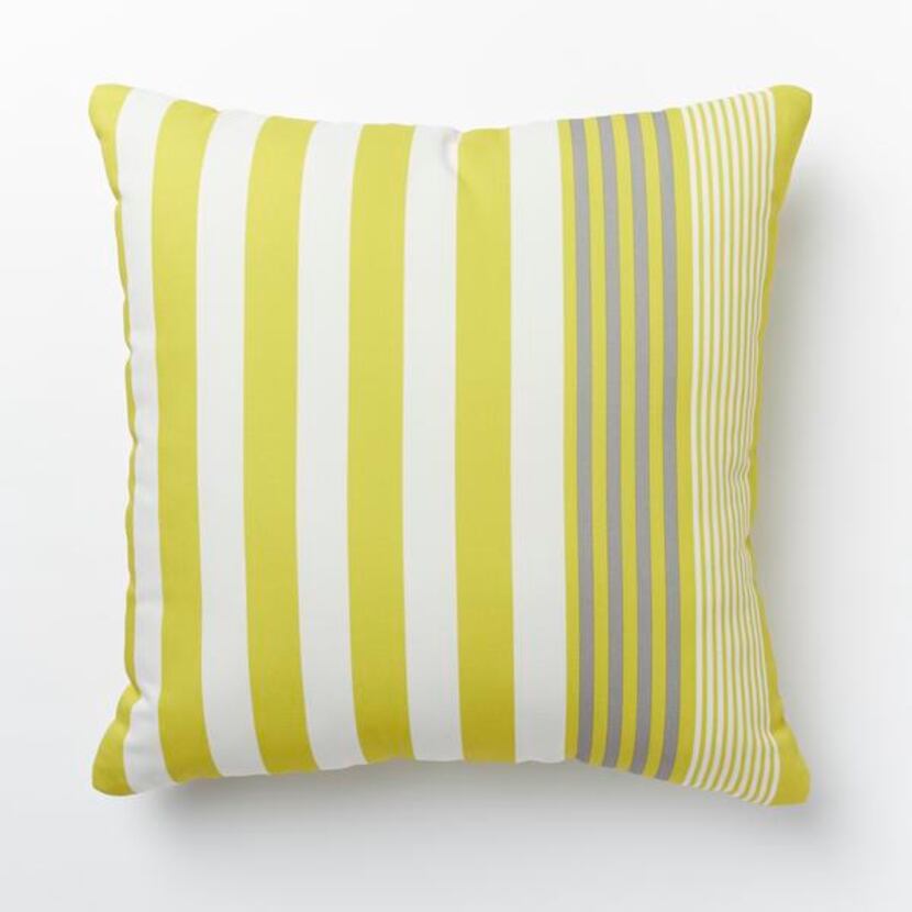 
Shot with sunshine: Add shots of sunshine to the patio with yellow. The Outdoor bold stripe...