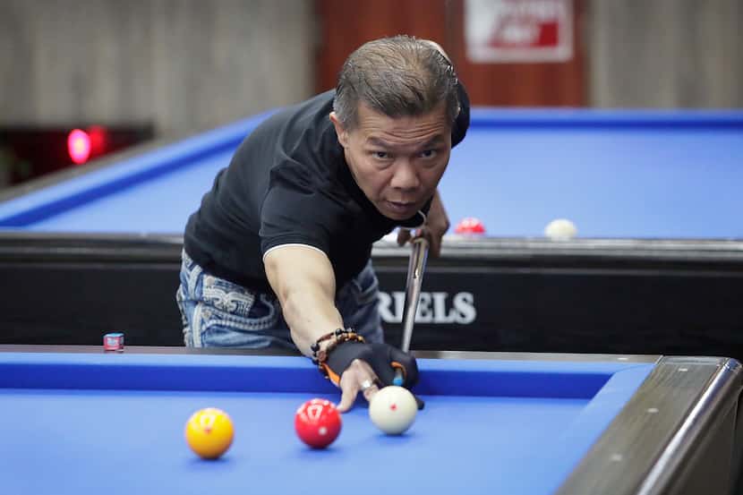 Peter Nguyen, 57, is co-owner of the Bida Em pool hall in Grand Prairie on Saturday, April...