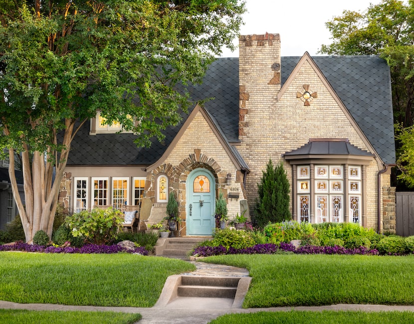 This Tudor-style home in Lakewood was part of the neighborhood's 2022 home tour. The steeply...