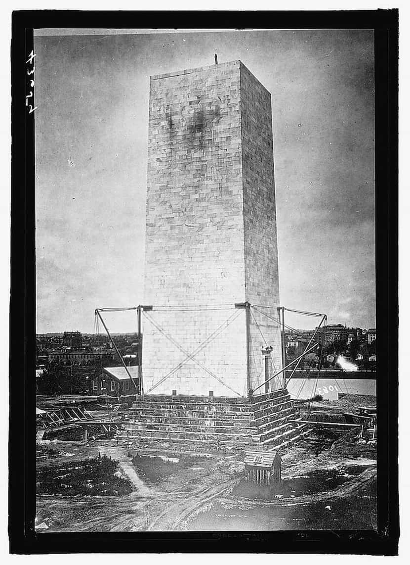 

Construction on the Washington Monument began in 1848, but would not be completed for...