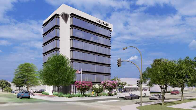 The Gaston Avenue building is being redeveloped by Larkspur Capital.