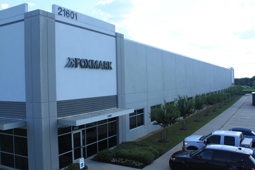 The exterior of a Foxmark Corporation manufacturing facility in Matamoros, Mexico. 