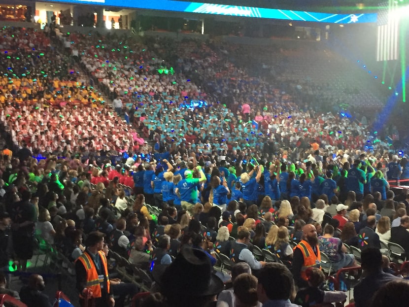 Sam's Club employees stand up and cheer when anyone making presentations mentions the store....