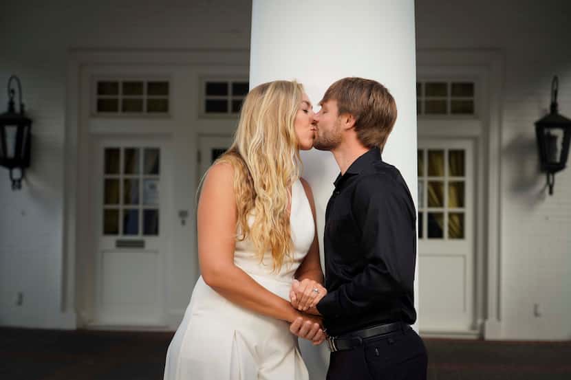 Christine and Daniel Twito's ceremony was one of only three that went forward in spring and...