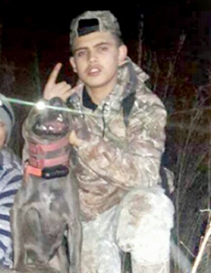 Blue, with Gonzalez's son, Joshua, was wearing a "hog dog" collar when he died.