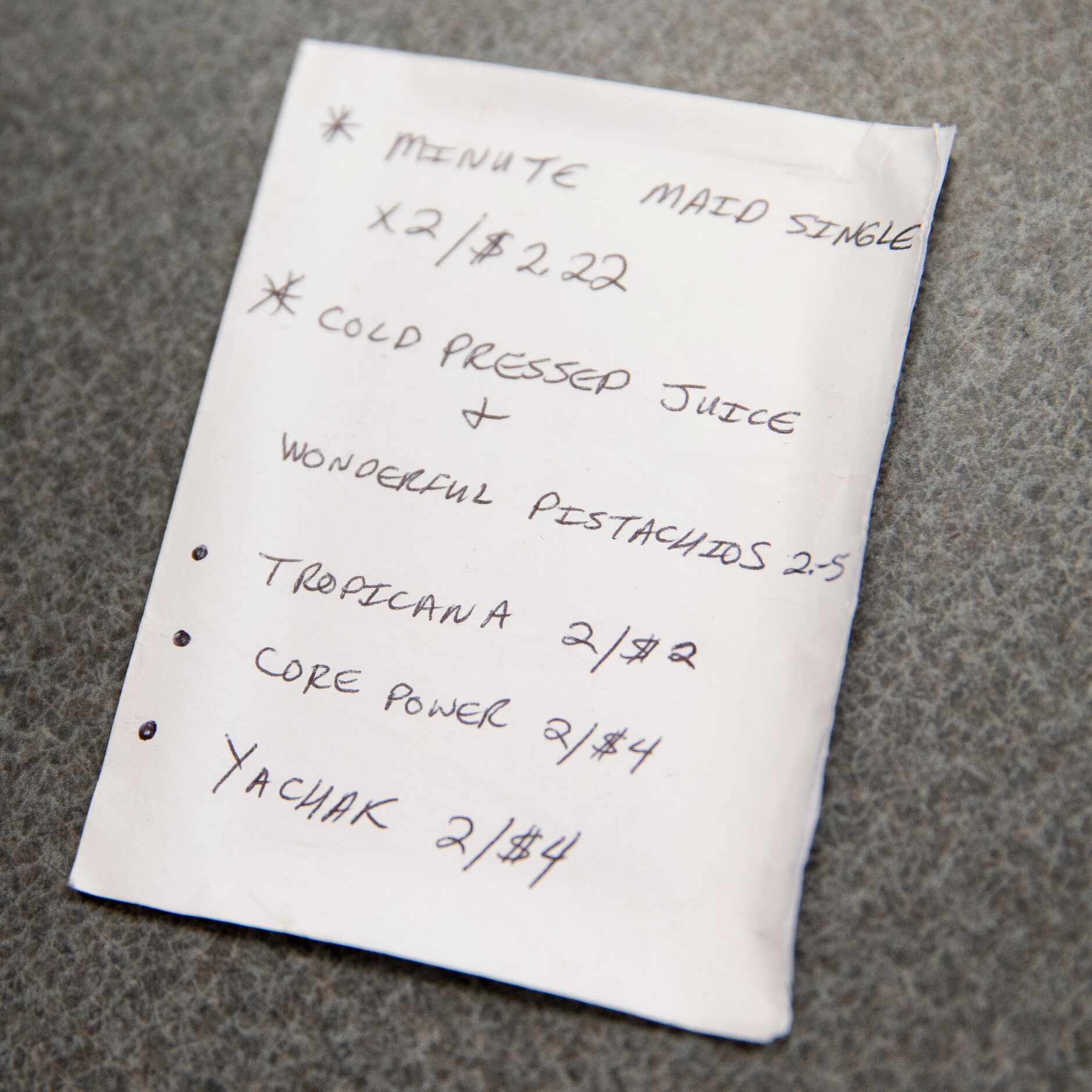 Randy budgeted and tracked the prices of items he usually purchased at a convenience store...