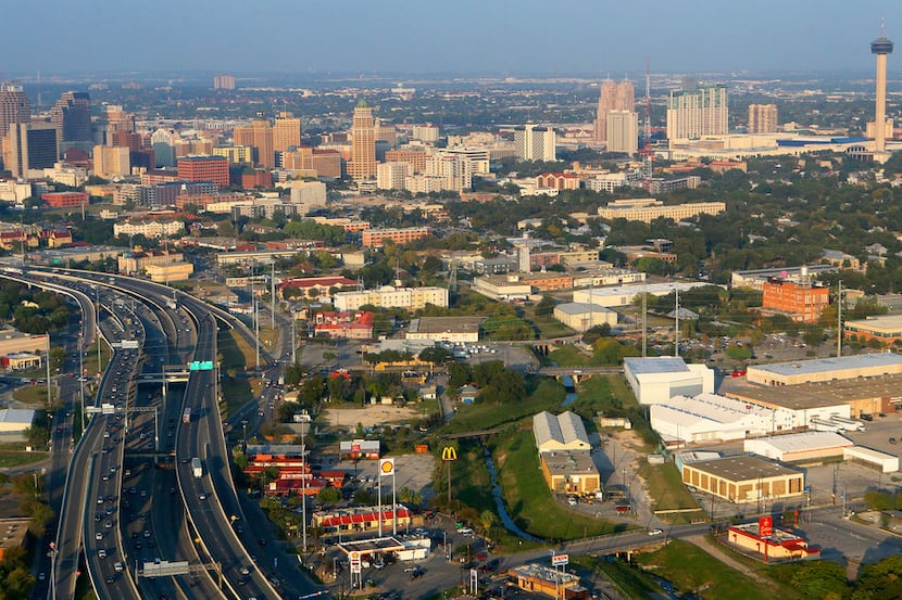 Aerial of San Antonio.
