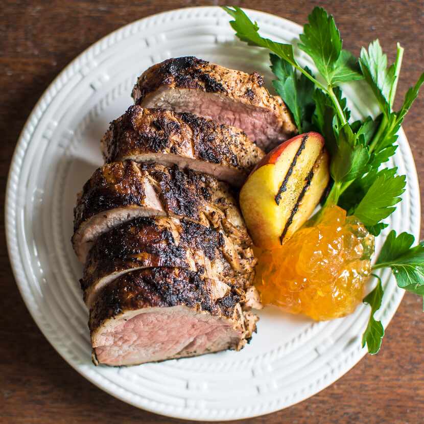 Spicy Peach Pork Tenderloin