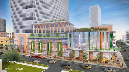 The McKinney Avenue tower that will house a new Central Market in Uptown Dallas. 