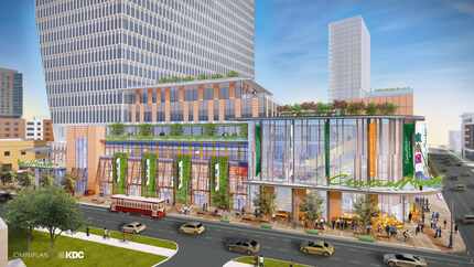 The McKinney Avenue tower that will house a new Central Market in Uptown Dallas. 