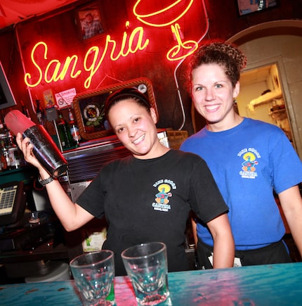 In this 2010 file photo, Jennifer Bermea, left, and Tissy Greene work at Blue Goose.