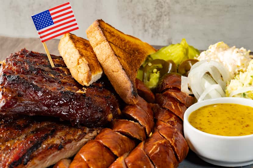 The Exchange in Dallas is offering barbecue plates and an all-day happy hour at Double Tap.