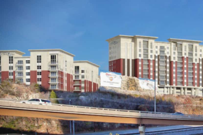 Trammell Crow Residential's new 10-story Alexan Skyline apartments will be built on Goat...