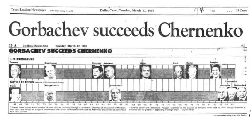 The above headline and illustration appeared in The Dallas Morning News on March 12, 1985,...