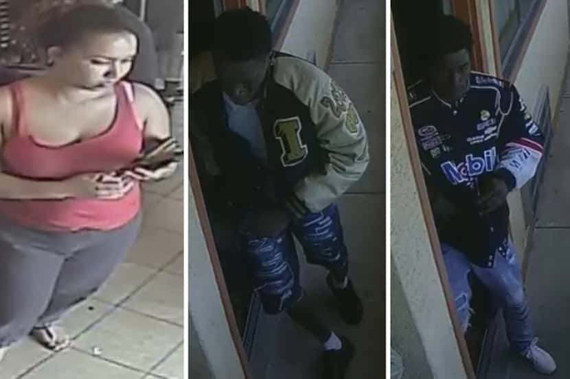  Dallas police believe these three people had contact with a 30-year-old man before he was...