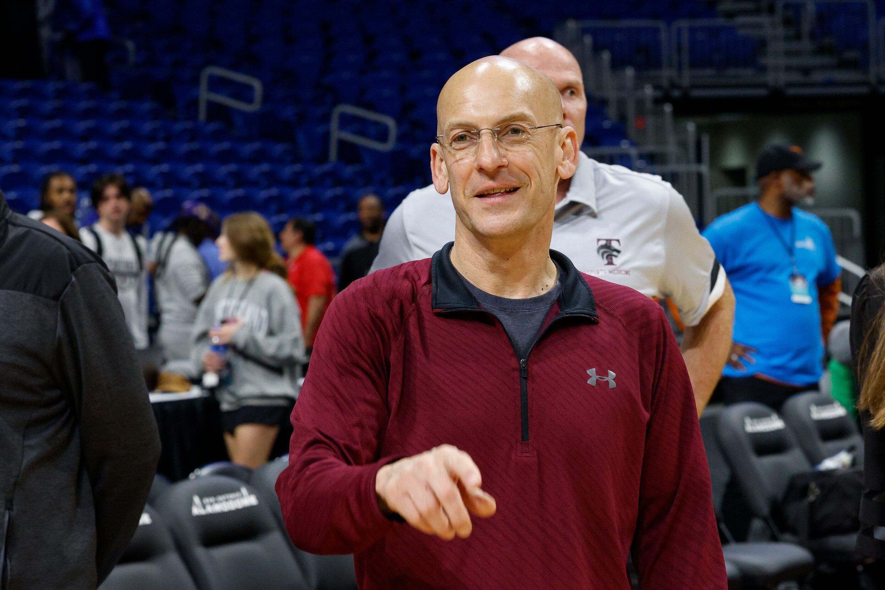 Beaumont United head coach Bobby David Green Jr. smiles after defeating Boerne Champion in a...