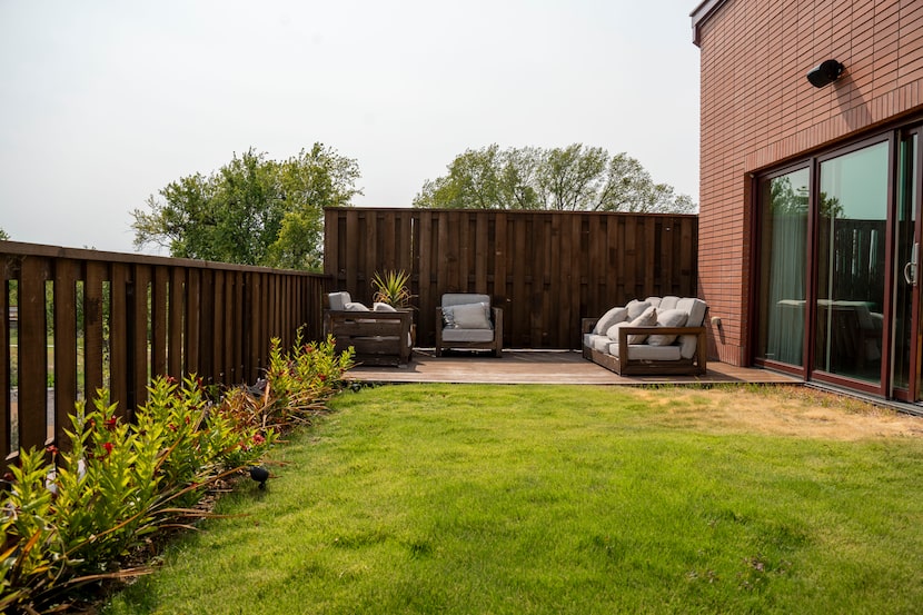 The terrace is a unique feature of the Total Environment homes in the Tapestry neighborhood...