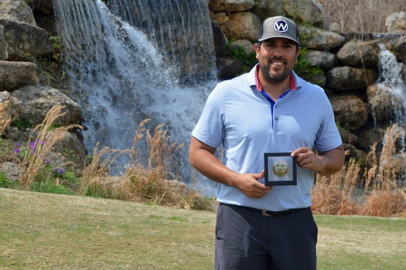 Anthony Estorga of Dallas shot a final-round 2-under 70 on Sunday March 24, 2019, to win the...
