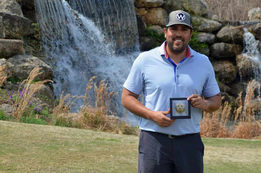 Anthony Estorga of Dallas shot a final-round 2-under 70 on Sunday March 24, 2019, to win the...